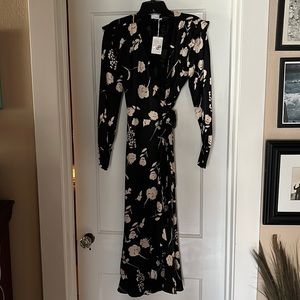 New with tags. Ecru blunt wrap dress. Size 0